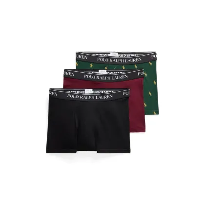 Zdjęcie Polo Ralph Lauren bokserki 3-pack męskie kolor zielony 714830299