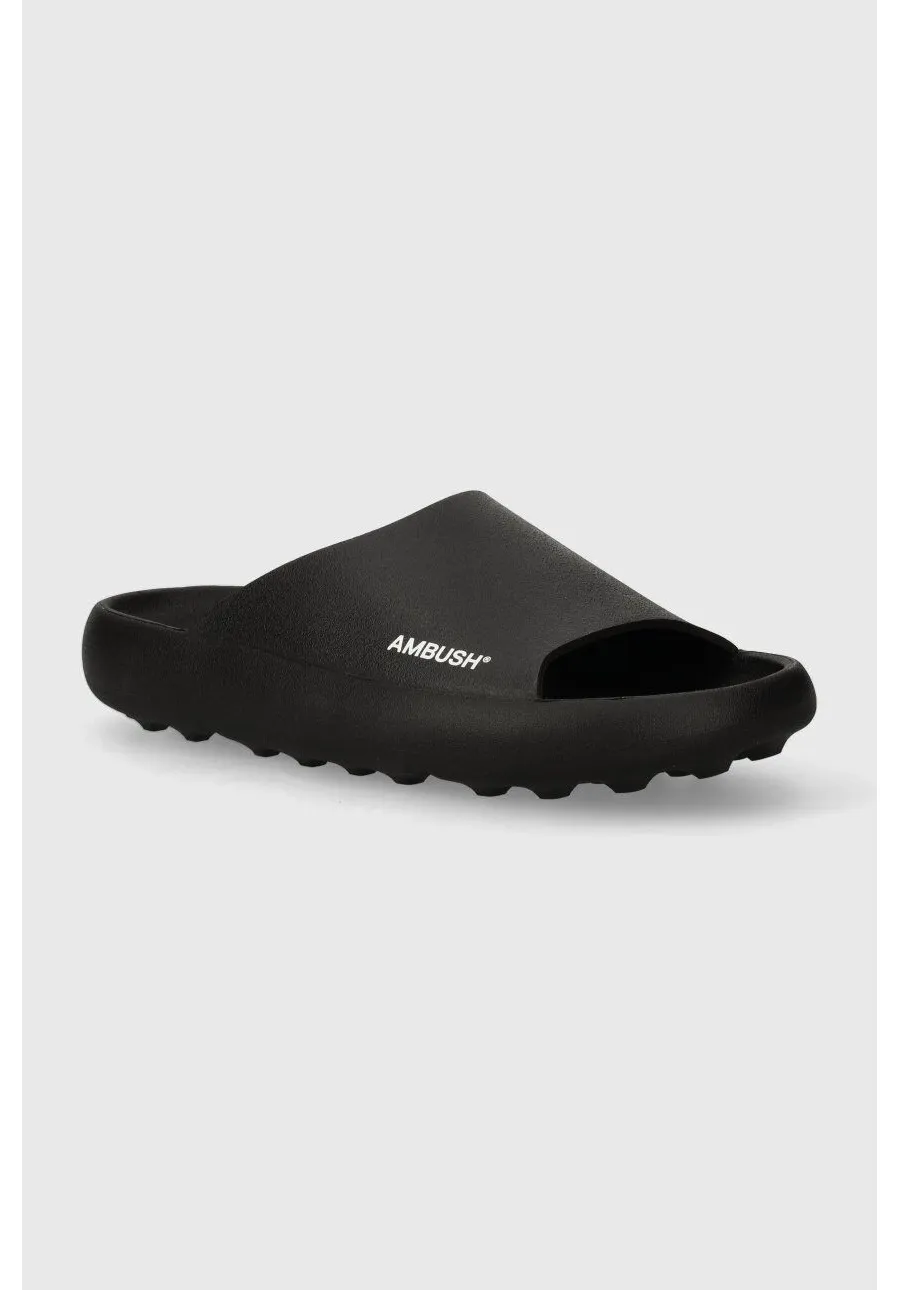 obrazek 1 AMBUSH klapki Sliders męskie kolor czarny BMIC005S24MAT
