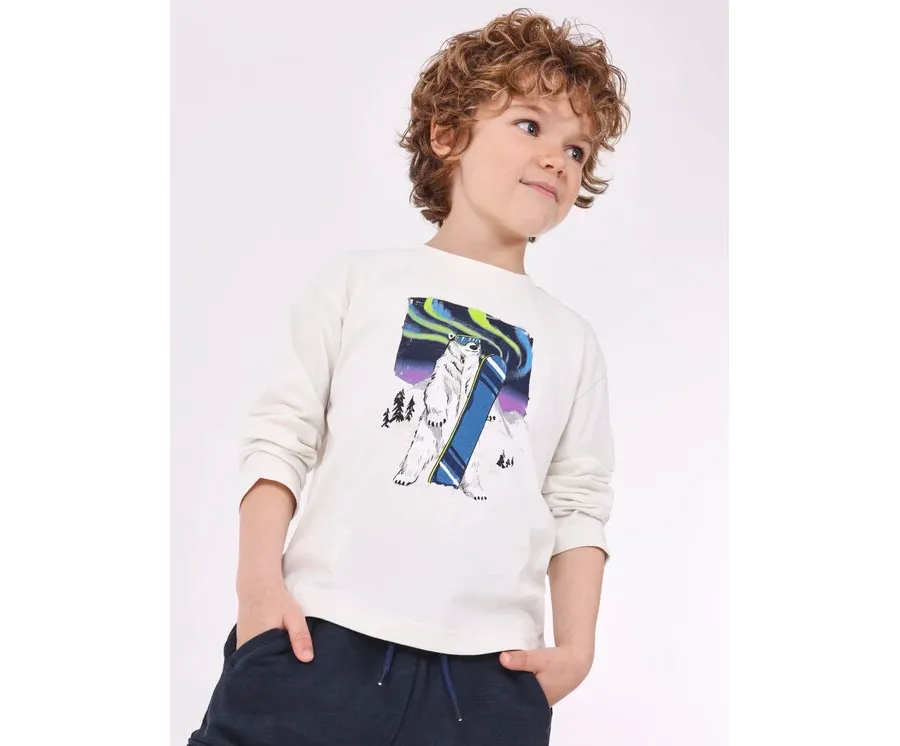 obrazek 1 Mayoral Bluzka 4.038 Écru Regular Fit