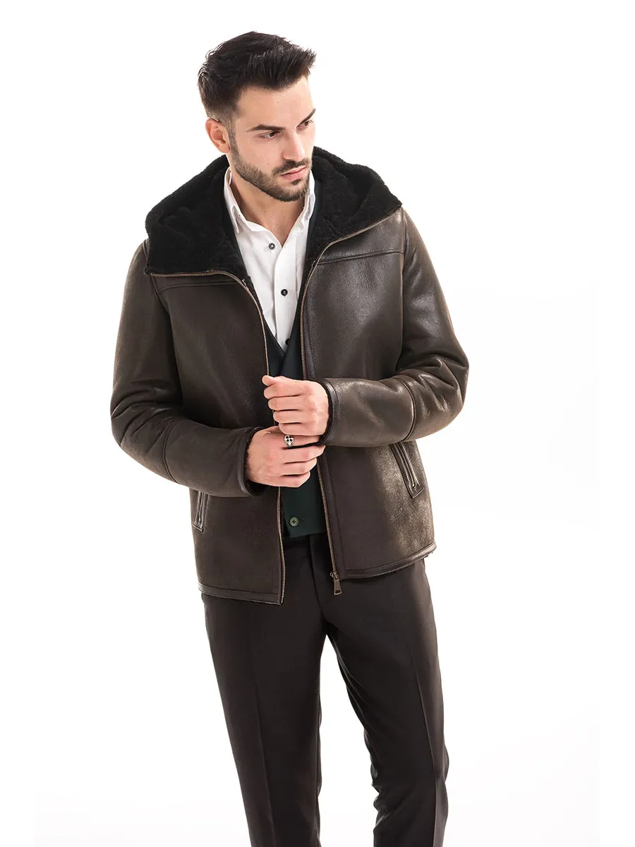 obrazek 6 Naturalna kurtka męska z owczej skóry - A&A Vesa