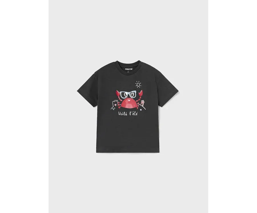 obrazek 1 Mayoral T-Shirt 1026 Szary Regular Fit