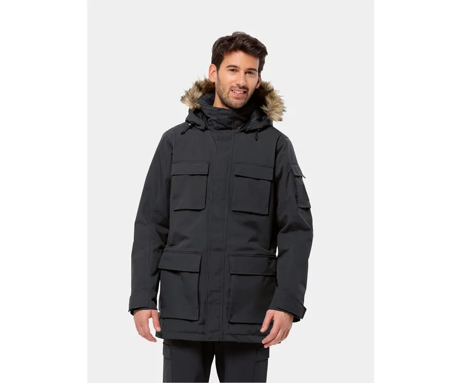obrazek 1 Jack Wolfskin Kurtka zimowa Glacier Canyon Parka 1107674 Czarny Regular Fit