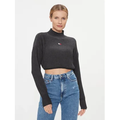 Zdjęcie Tommy Jeans Sweter Badge DW0DW16519 Czarny Regular Fit