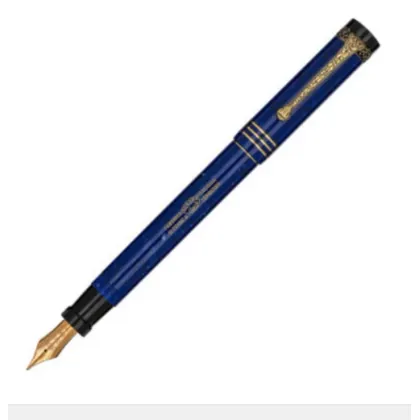 Picture Blue stylish fountain pen Internazionale - Aurora