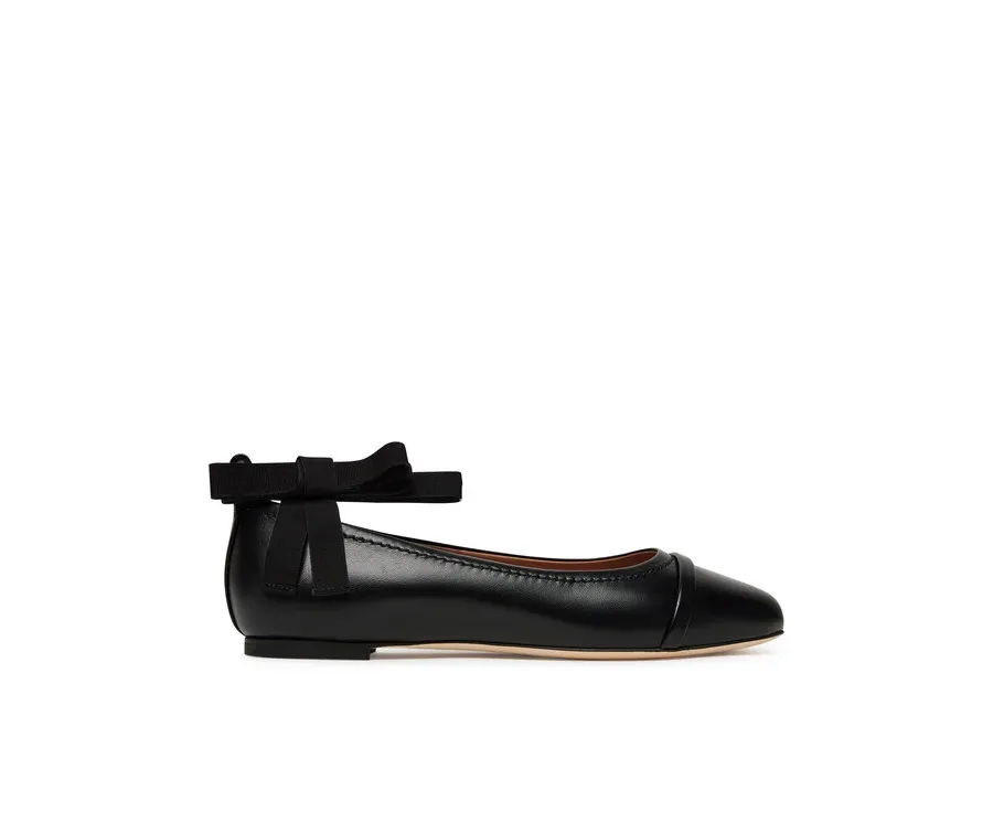 obrazek 1 MALONE SOULIERS Baleriny Sabina 5-4 Czarny