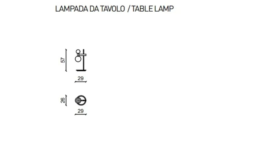 obrazek 2 Lampa na biurko Bastienne z Włoch - Ulivi Salotti