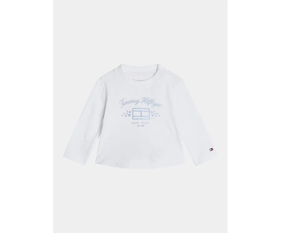 obrazek 1 Tommy Hilfiger Bluzka KN0KN01917 Biały Regular Fit