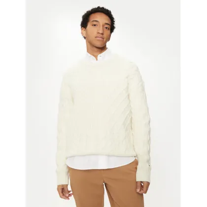 Zdjęcie Tommy Hilfiger Sweter MW0MW36546 Biały Regular Fit