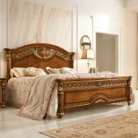 Picture A unique baroque Italian bed made of walnut