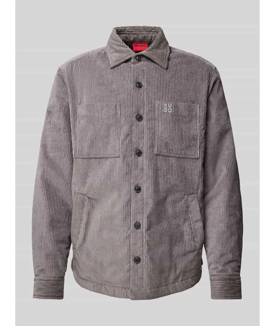 obrazek 1 Kurtka koszulowa o kroju regular fit z kieszeniami na piersi model ‘Egriso’