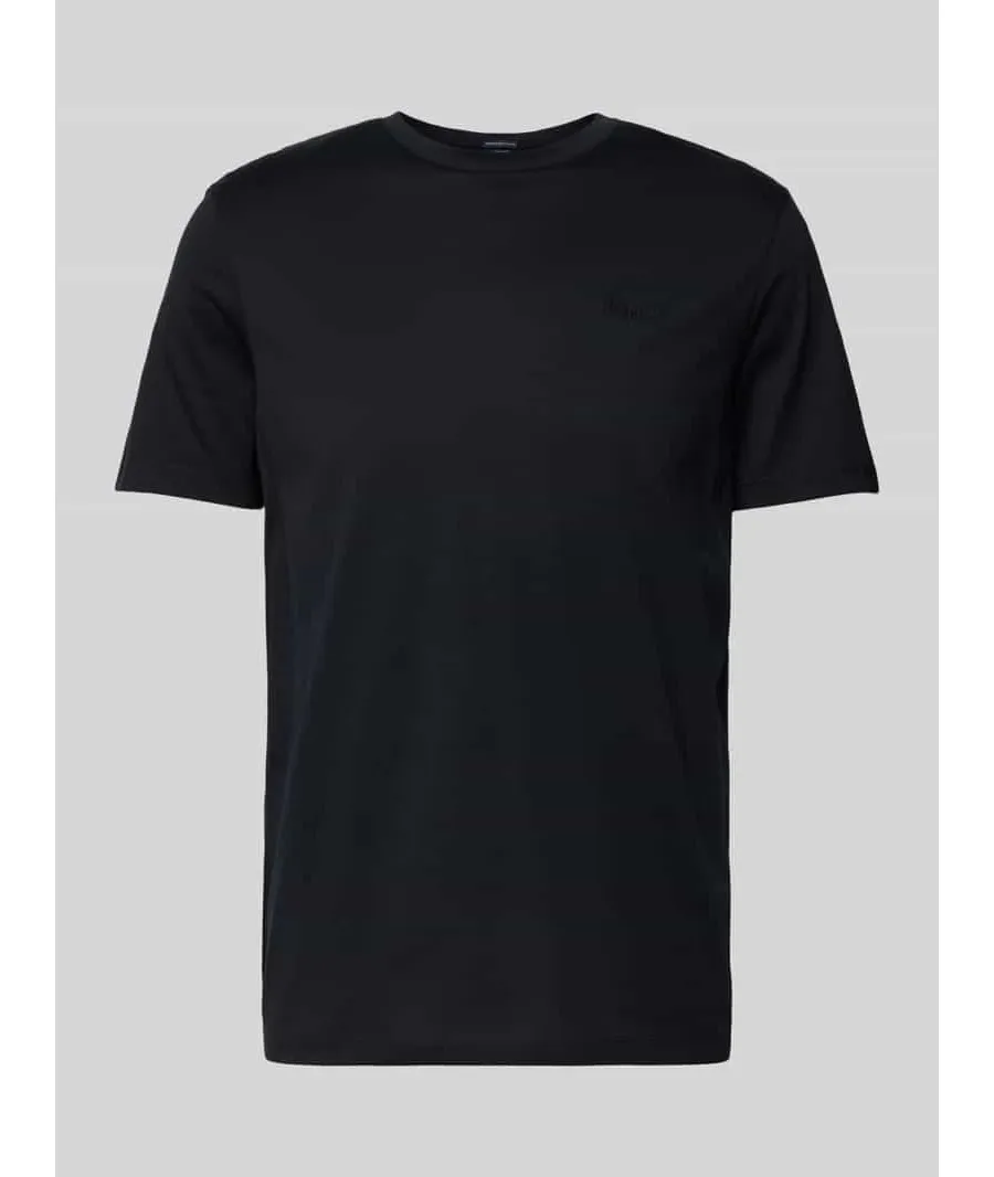 obrazek 1 T-shirt z prążkowanym, okrągłym dekoltem model ‘Cosmo’