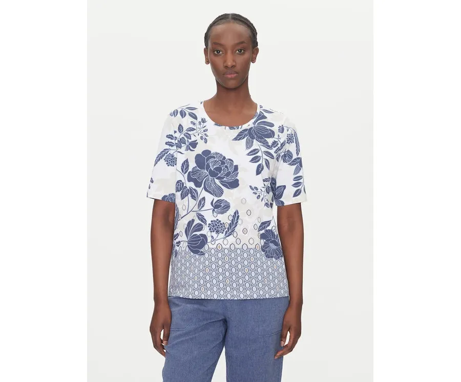 obrazek 1 Olsen T-Shirt 11105108 Niebieski Regular Fit