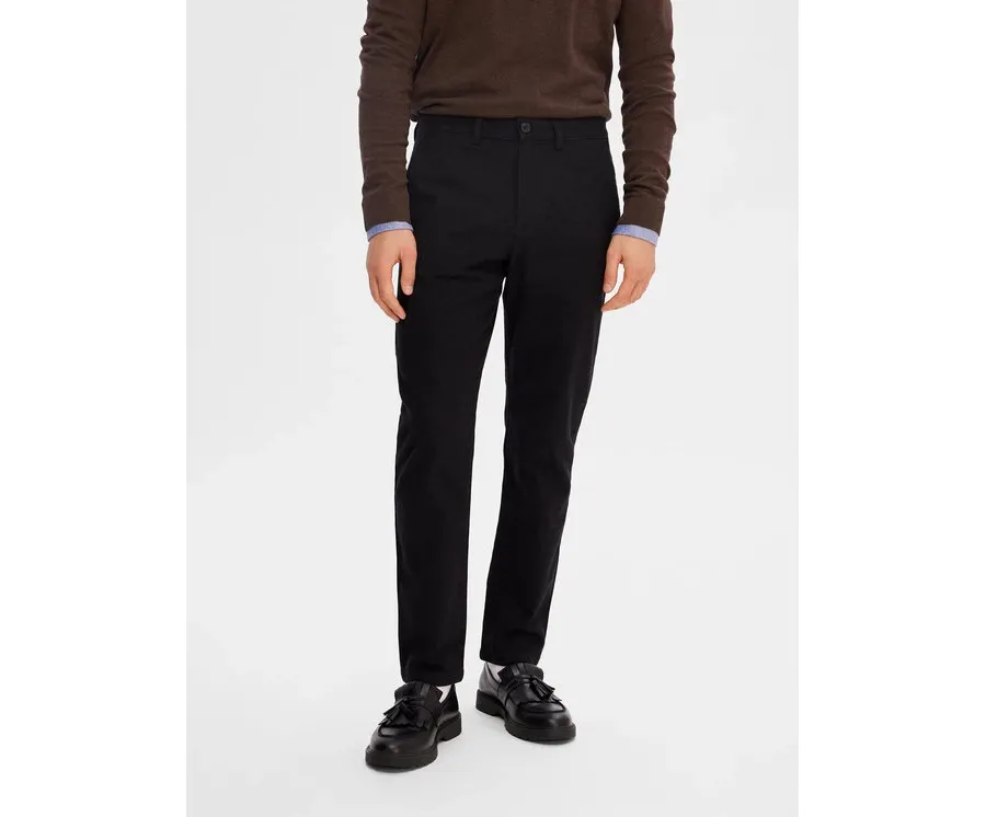 obrazek 1 Selected Homme Chinosy 16090139 Czarny Slim Fit