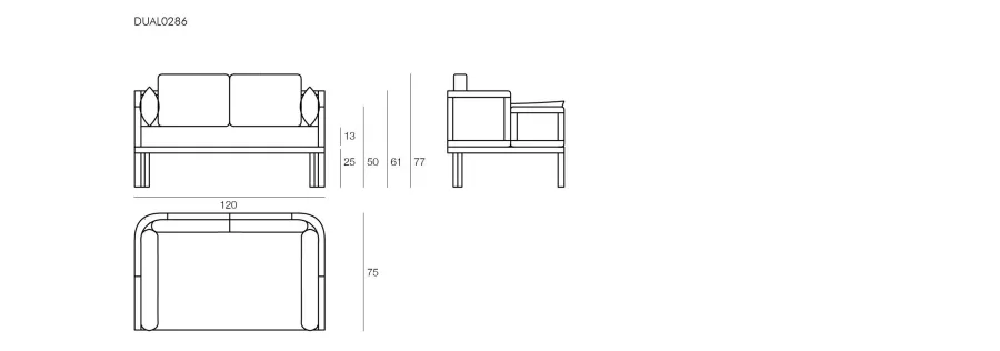 obrazek 4 Piękna dwuosobowa sofa Dual do ogrodu i na taras
