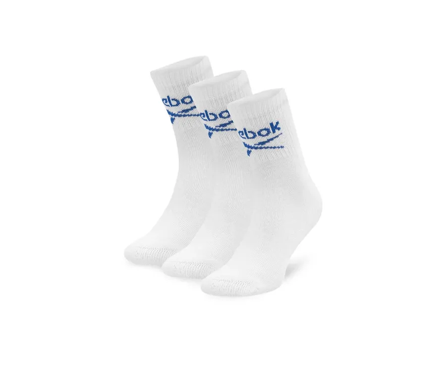 obrazek 1 Reebok Zestaw 3 par wysokich skarpet unisex R0255-SS24 (3-pack) Biały