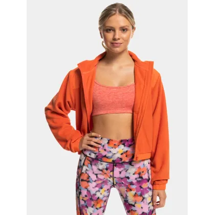 Zdjęcie Roxy Polar Wow Zip Up Jkt Plfl ERJPF03141 Pomarańczowy Regular Fit