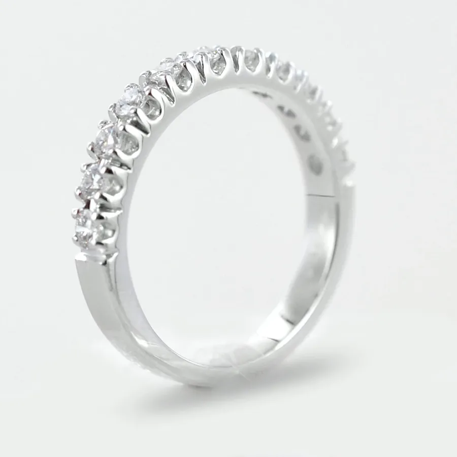 obrazek 4 Piękny pierścionek Riviera z 13 brylantami w złocie i brylantami 0,45 ct