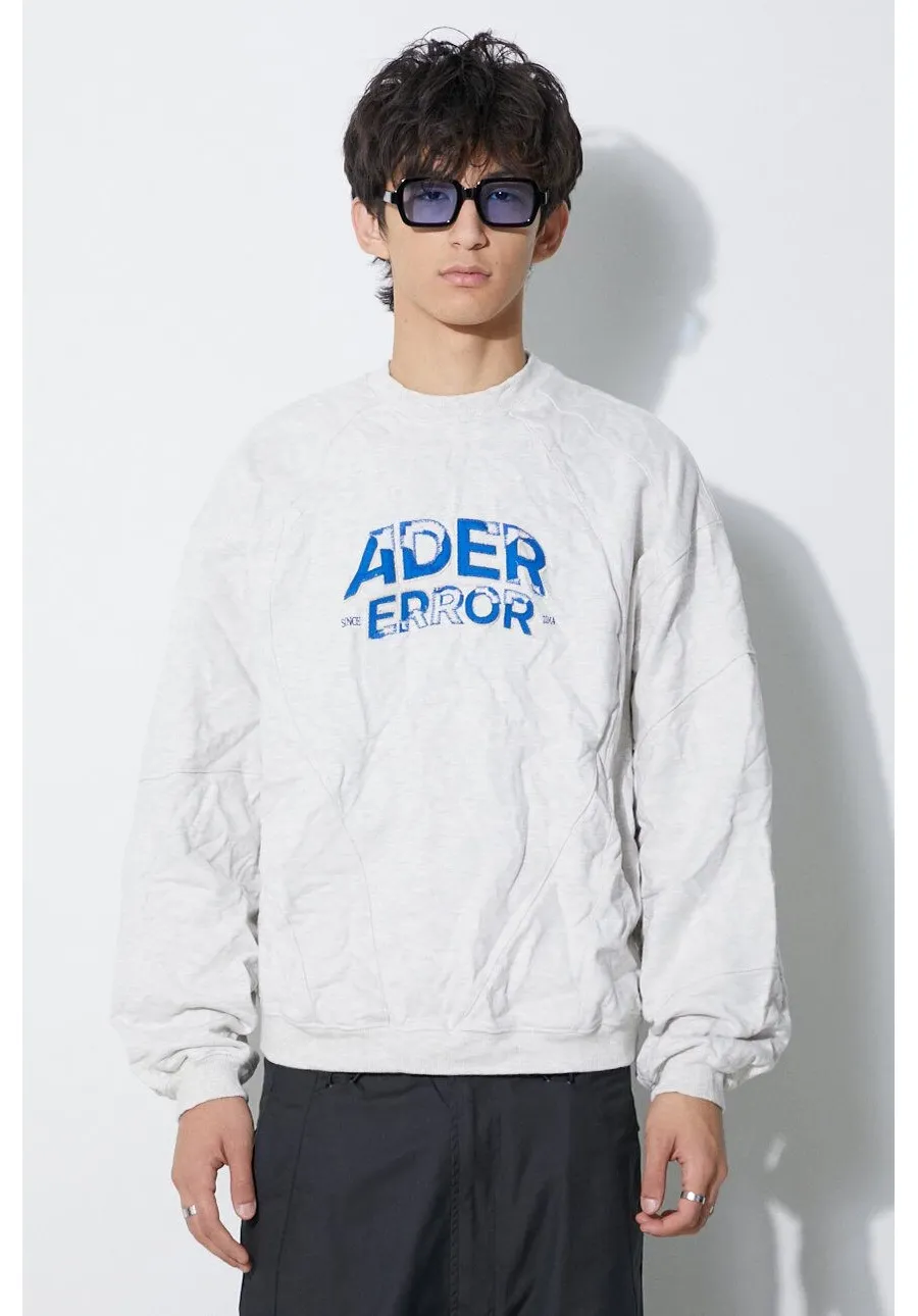 obrazek 1 Ader Error bluza Edca Logo męska kolor szary melanżowa BMADFWSW0106