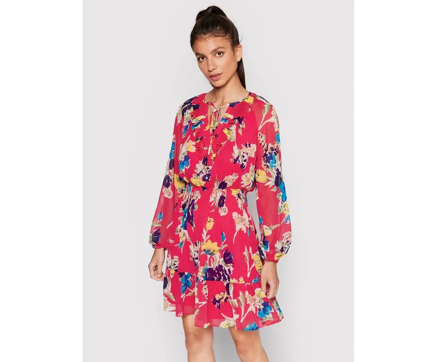 obrazek 1 Lauren Ralph Lauren Sukienka codzienna 200871388001 Różowy Regular Fit LAUREN RALPH LAUREN