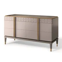 Picture A beautiful, stylish chest of drawers with six drawers for a unique interior