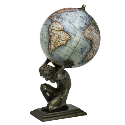 Zdjęcie Wyjątkowy globus dźwigany przez Atlasa - Authentic Models