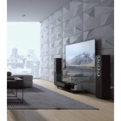 Zdjęcie 120x60 cm VT - PB07 (S96 ciemny szary) KRYSZTAŁ - panel dekor 3D beton architektoniczny