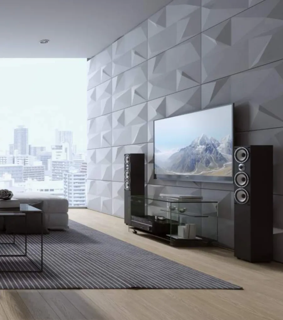 obrazek 1 120x60 cm VT - PB07 (S96 ciemny szary) KRYSZTAŁ - panel dekor 3D beton architektoniczny