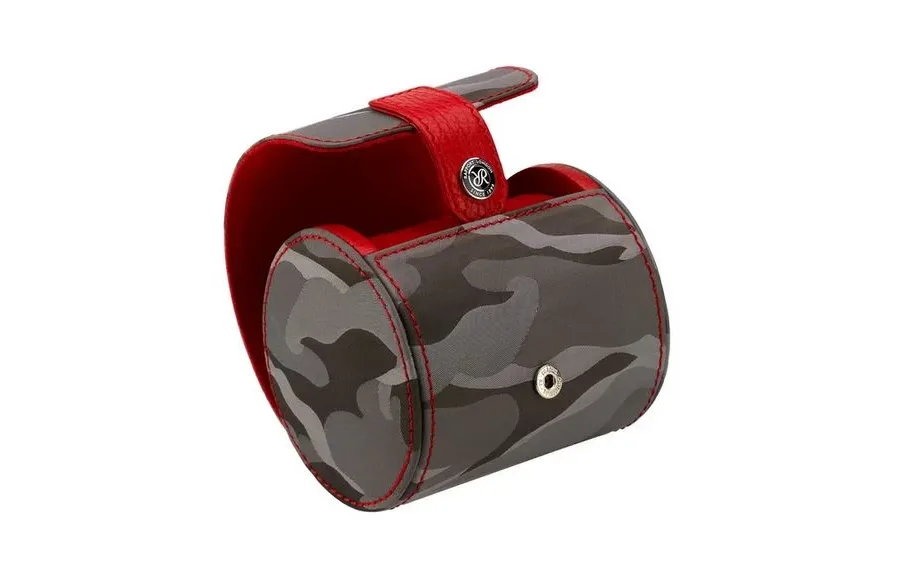 obrazek 1 Eleganckie etui podróżne wykonane ze skóry na zegarek z zamszowym wnętrzem