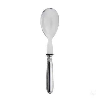 Zdjęcie Piękna stylowa łyżka do serwowania sałatek ze srebra i plexi - Zaramella Argenti