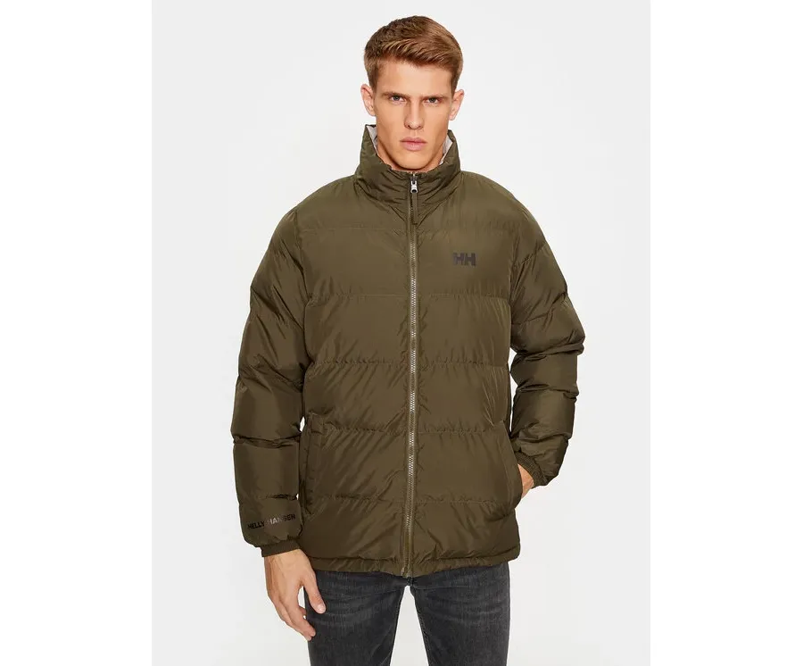 obrazek 1 Helly Hansen Kurtka zimowa Yu 23 Reversible Puffer 54060 Khaki Regular Fit