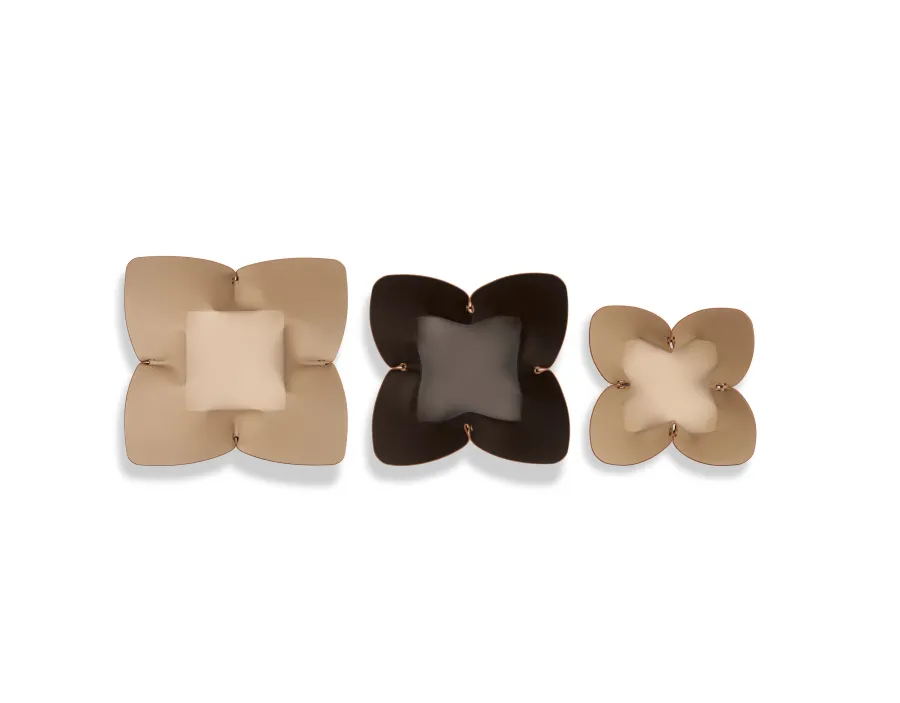 obrazek 4 Niepowtarzalna misa na owoce Ø45 cm w kształcie kwiatu w kolorze czekoladowym