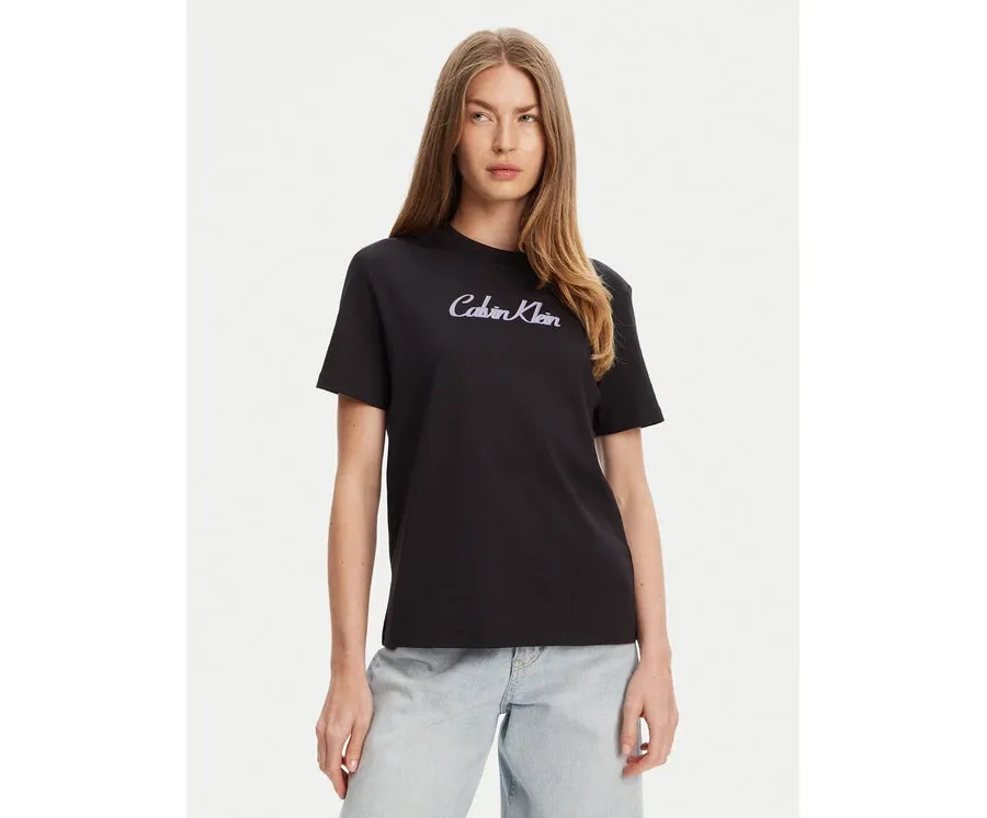 obrazek 1 Calvin Klein Jeans T-Shirt Classic Logo LV047C854G Czarny Regular Fit