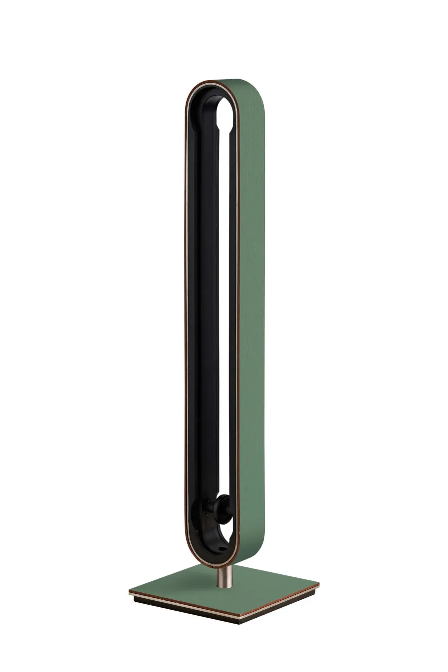 picture 1 Original coffee capsule holder for the kitchen or office, made of eucalyptus-colored leather