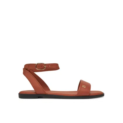 Zdjęcie Tommy Hilfiger Sandały Ankle Strap Leather Sandal FW0FW08422 Brązowy