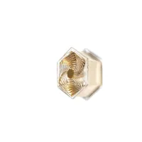 Picture A unique hexagonal ceiling or wall lamp with hand-cut crystal – Il Paralume Marina
