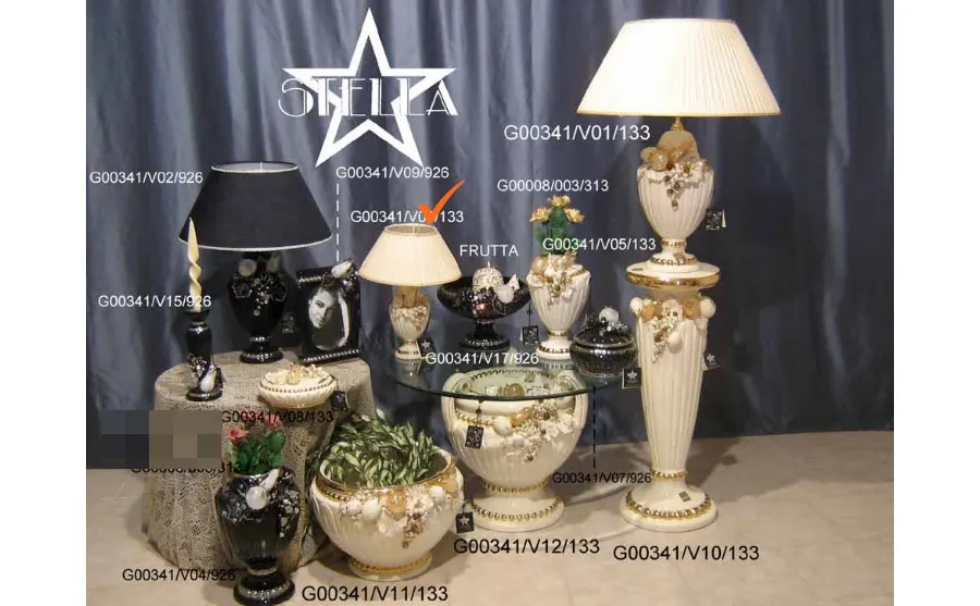 obrazek 1 Designerska ceramiczna lampa w kolorze beżu