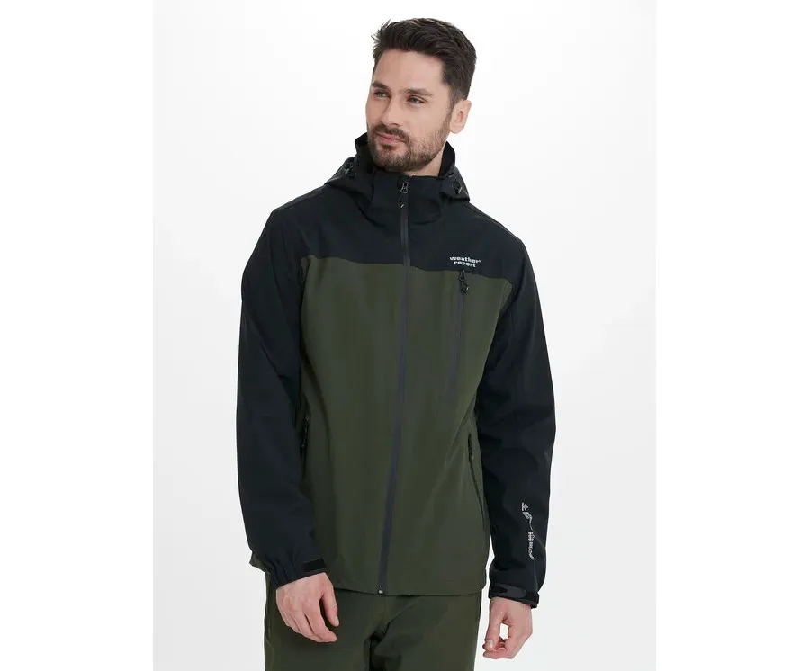 obrazek 1 Weather Report Kurtka przeciwdeszczowa Delton WR201566 Zielony Regular Fit