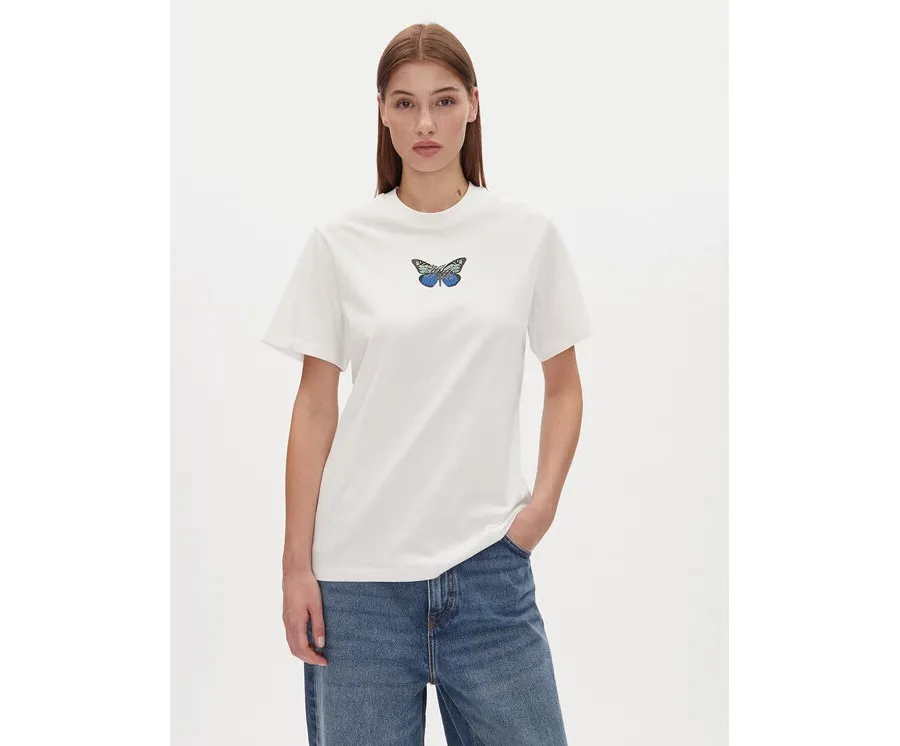 obrazek 1 HUGO T-Shirt Vintage Tee 50537239 Biały Relaxed Fit