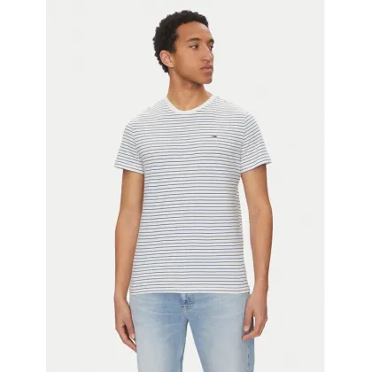 Zdjęcie Tommy Jeans T-Shirt DM0DM20377 Niebieski Slim Fit