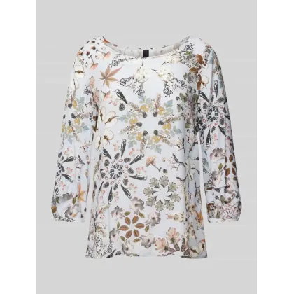 Zdjęcie Bluzka o kroju slim fit z rękawem o dł. 3/4