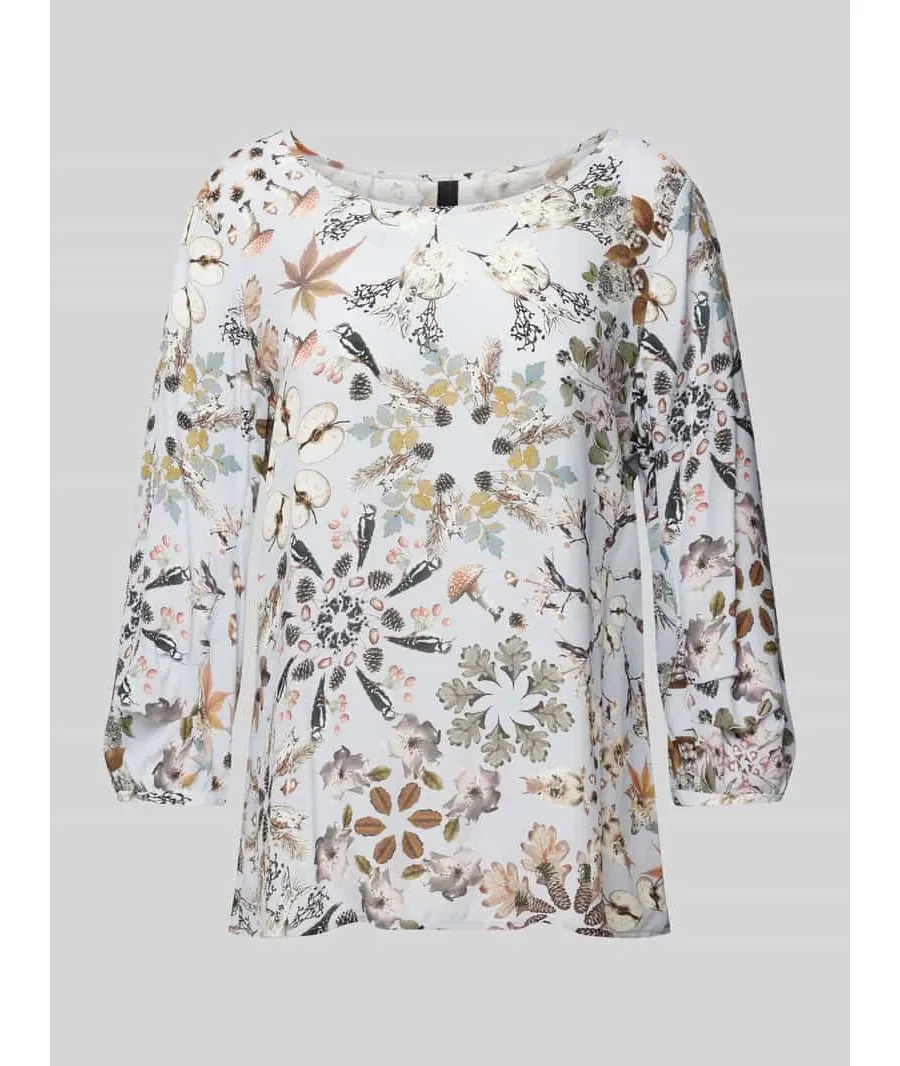 obrazek 1 Bluzka o kroju slim fit z rękawem o dł. 3/4