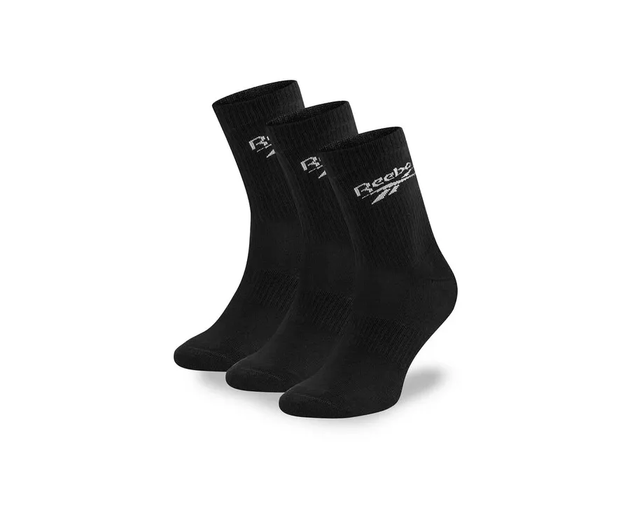 obrazek 1 Reebok Zestaw 3 par wysokich skarpet unisex R0452-SS24 (3-pack) Czarny