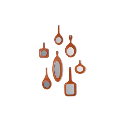 Zdjęcie Luksusowy włoski zestaw ściennych luster w jednolitym kolorze