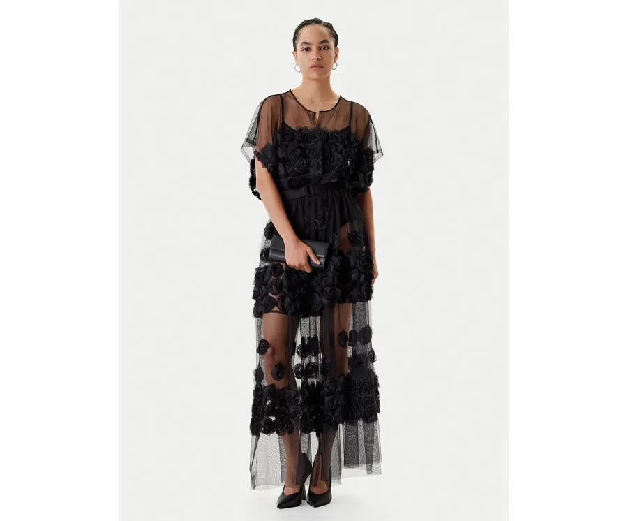 obrazek 1 NORMA KAMALI Sukienka koktajlowa ST1253BDP31001 Czarny Loose Fit