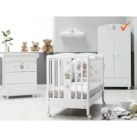 Zdjęcie Zjawiskowa biała szafa do spialni dziecięcej - Italbaby