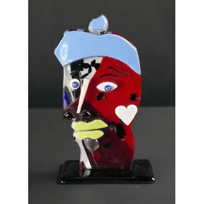 Zdjęcie Abstrakcyjna rzeźba Picasso Pop Art szkło Murano