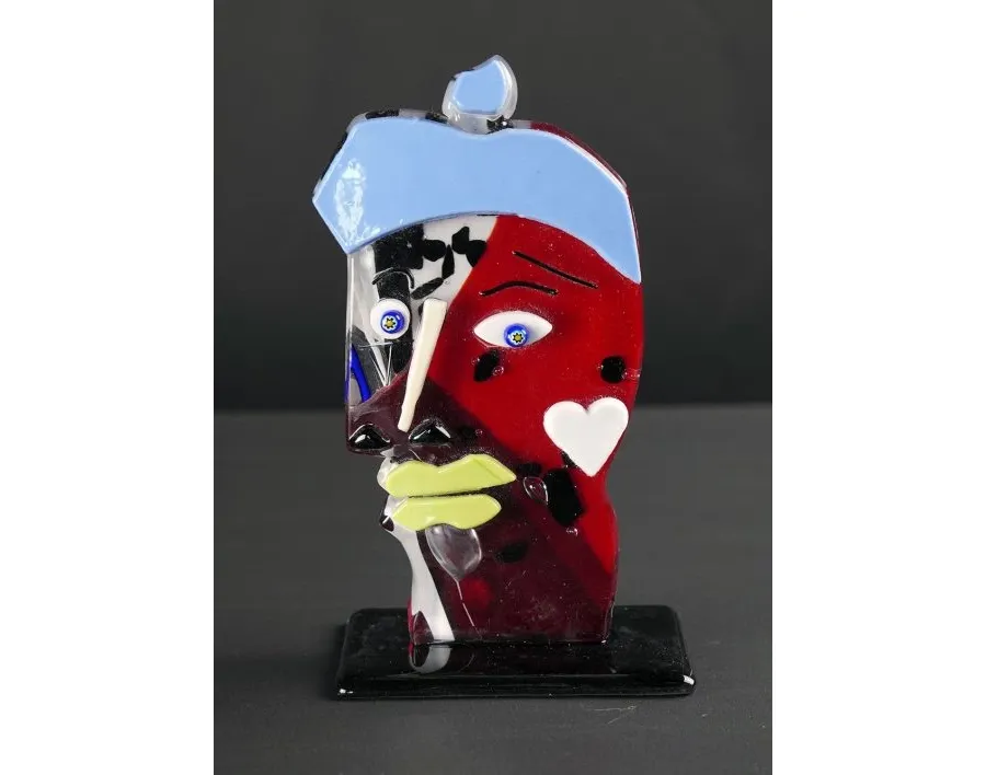 obrazek 1 Abstrakcyjna rzeźba Picasso Pop Art szkło Murano