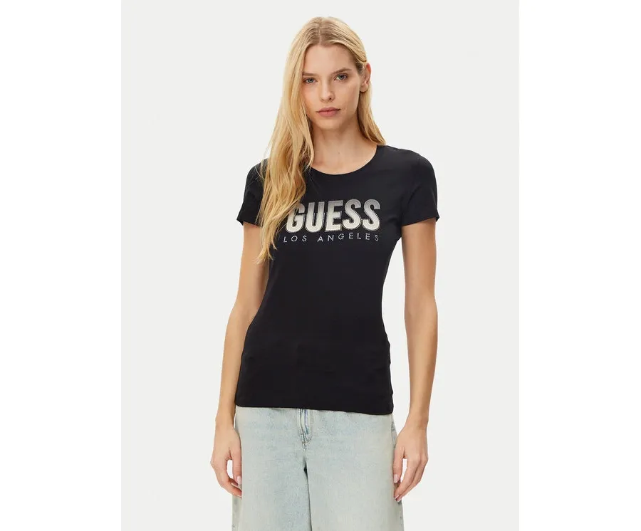 obrazek 1 Guess T-Shirt W5GI14 J1314 Czarny Regular Fit