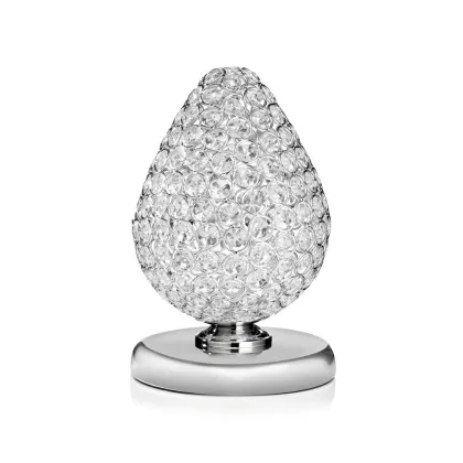 Zdjęcie Wyjątkowa kryształowa lampa stołowa „Diamentowe jajko”