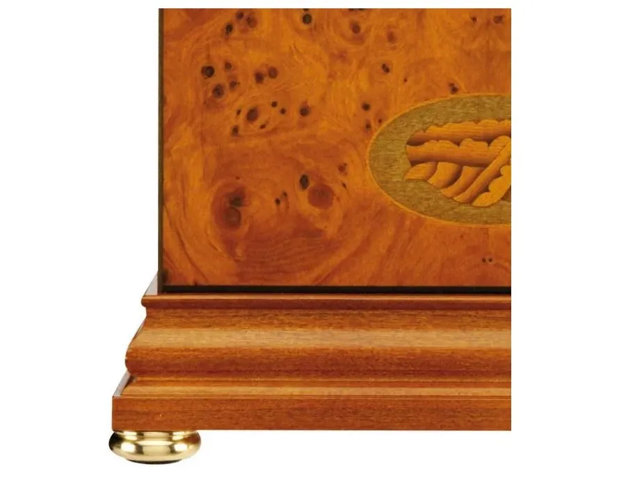 obrazek 3 Niezwykły zegar Regency Arch Top Yew na biurko